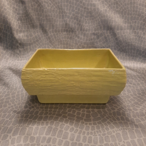 Vtg Miramar Of California Lime/Chartreuse Textured Pottery Planter 1954 #210 - Picture 5 of 9